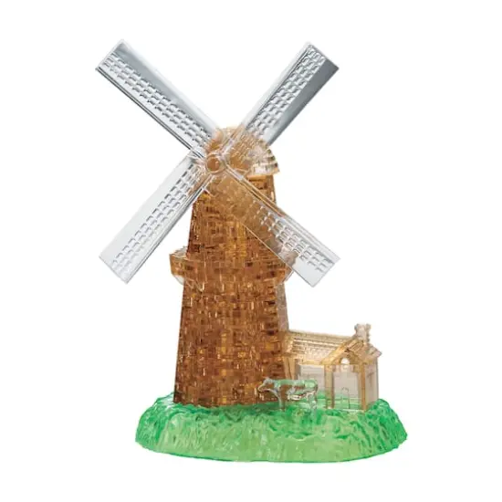 Original 3D Crystal Puzzle&trade; Windmill 64 Piece Puzzle {1}