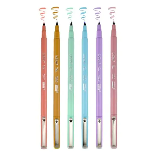 Marvy&reg; Uchida LePen&reg; Flex 6 Pastel Pen Set {3}