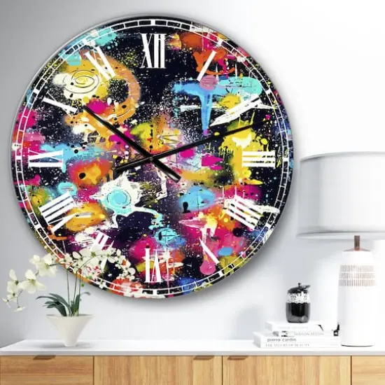 Designart the Lovers the Dreamers & Me Oversized Modern Wall Clock {3}