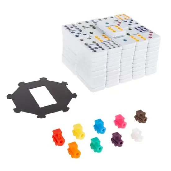 Toy Time Mexican Dominos Train Style Set {9}