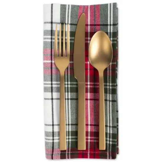 DII&reg; Christmas Plaid Napkins, 6ct. {6}