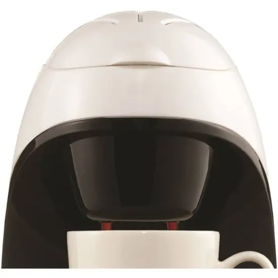 Brentwood White Single-Serve Coffee Maker with Porcelain Mug {8}