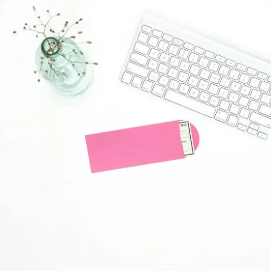 JAM Paper 4.5" x 10.375" Ultra Pink Policy Envelopes, 25ct. {4}