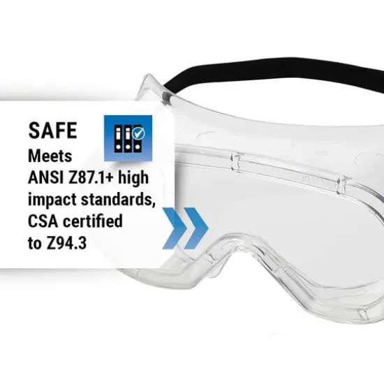 Non-Vented Anti-Fog & Anti-Splash Safety Goggles {5}