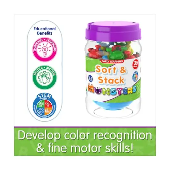 Early Learning - Sort & Stack Monsters {5}