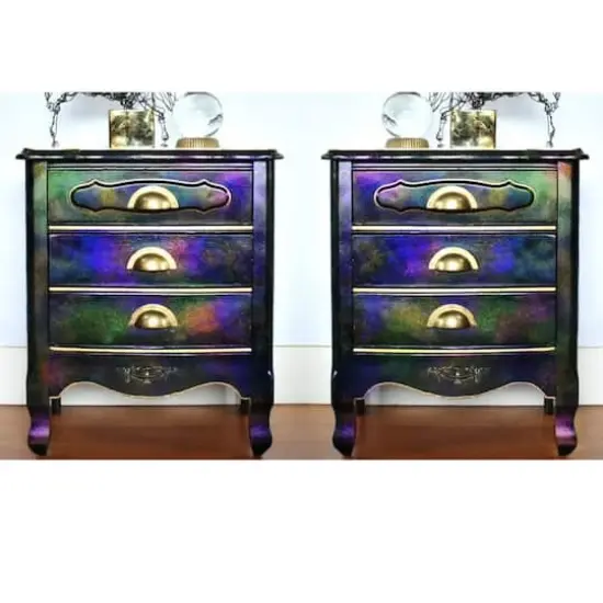 Unicorn SPiT&reg; Sparkling Gel Stain & Glaze Dolly Firebird {5}