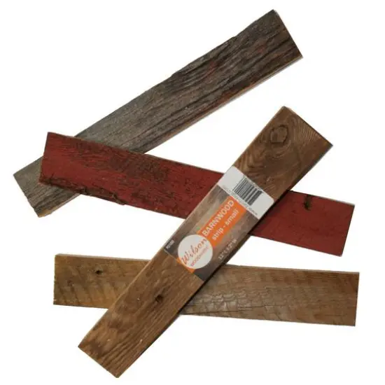 Wilson&reg; Enterprises 12" Reclaimed Barn Wood Strip, 4ct. {1}