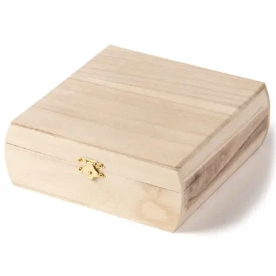Curved Sides Wooden Box by Make Market&reg; {4}