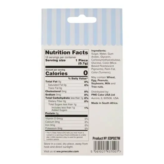 PME Cake Sweet Street&trade; Gold Stars Icing Decorations {6}