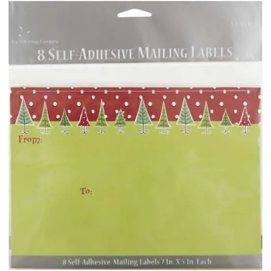 JAM Paper Green & Red Christmas Gift Tag Stickers {3}