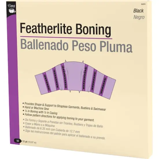 Dritz&reg; Black 1/4" Featherlite Boning {1}