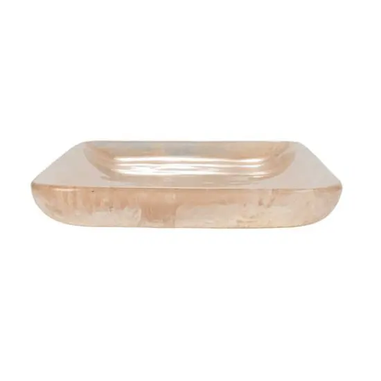 Hello Honey&reg; 12" Blush Pink Matte Marbled Tray {8}