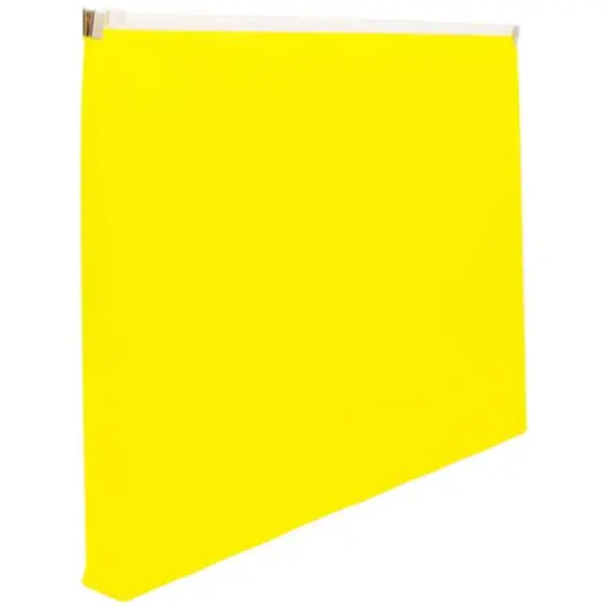 JAM Paper 9.75" x 13" Zip Closure Letter Booklet Plastic Envelopes, 12ct. Yellow {4}