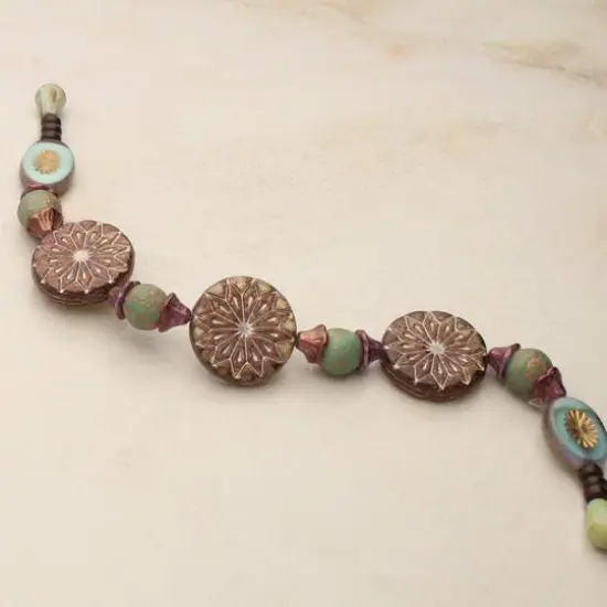 Bronze Sunburst Czech Glass Bead Mix by Bead Landing&trade; {6}