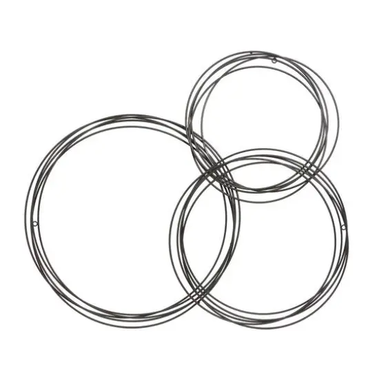 CosmoLiving by Cosmopolitan 42" Black Metal Contemporary Wall D&eacute;cor {1}