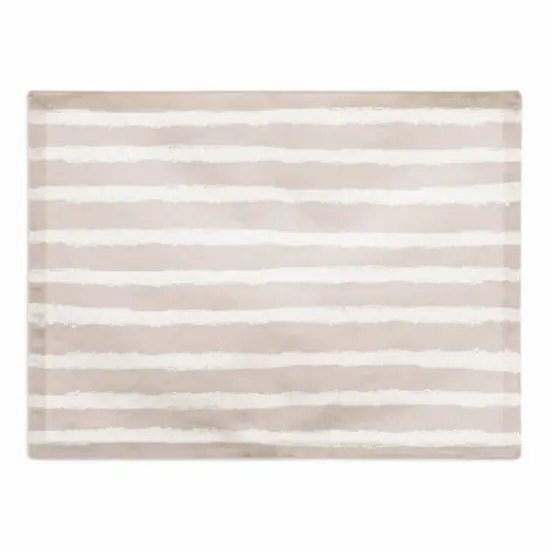 Stripes Cotton Twill Placemat Gray/White {1}