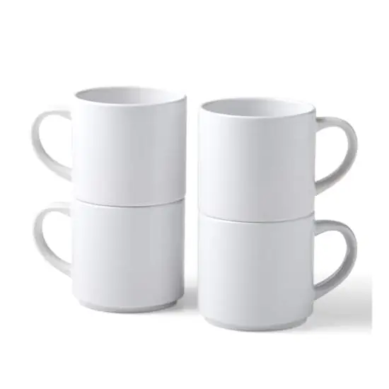 Cricut&reg; 10oz. White Stackable Ceramic Mug Blanks, 4ct. {3}