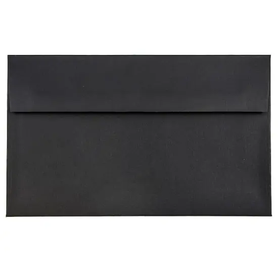 JAM Paper A9 Black Linen Premium Invitation Envelopes {1}