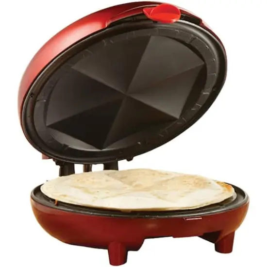 Brentwood 8" Red Nonstick Quesadilla Maker {8}