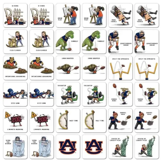 College Team Licensed Memory Match Game Auburn Tigers {4}