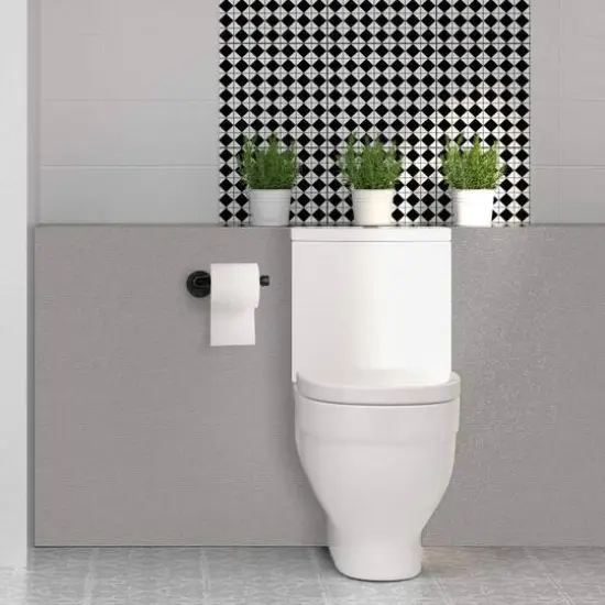 Wall-Mounted Industrial Pipe Toilet Paper Holder {3}