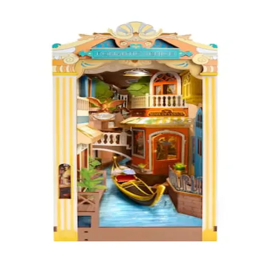 Rolife&reg; Romantic Venice DIY Book Nook Shelf Insert Kit {1}