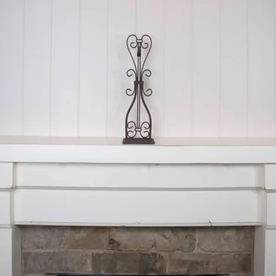 Village Lighting Elegant Adjustable Fireplace Mantle Wreath Hanger {8}