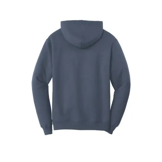 Port & Company® Darks Core Fleece Pullover Hooded Sweatshirt Steel Blue {5}