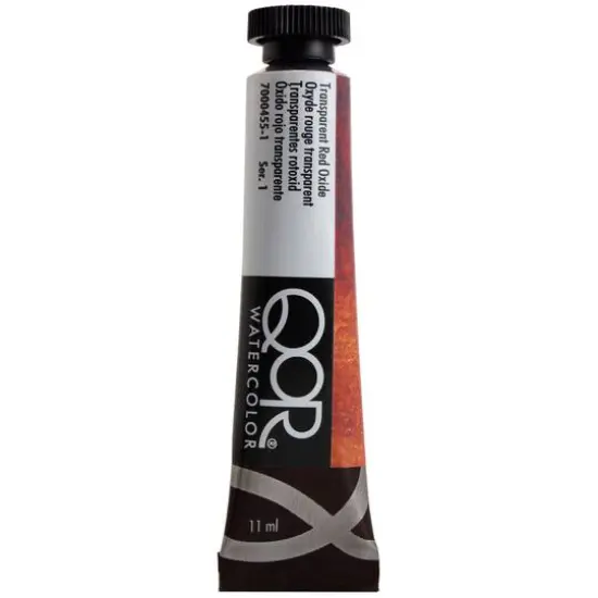 QoR&trade; Watercolor Tube, 11mL Transparent Red Oxide {1}