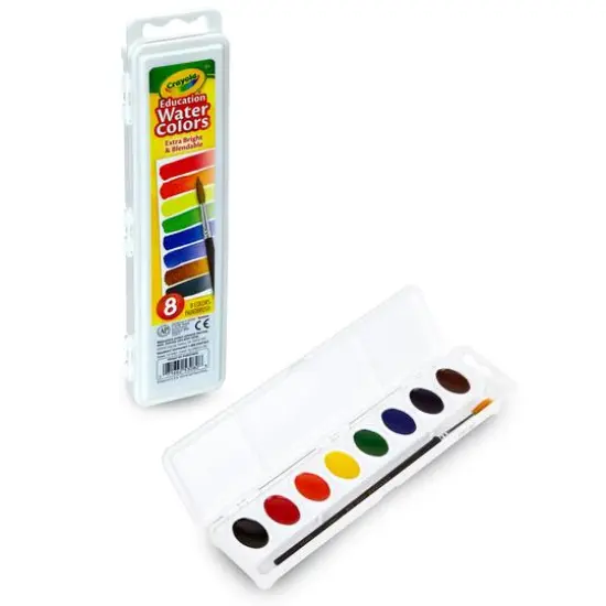 Crayola&reg; 8 Color Educational Watercolor Set {3}