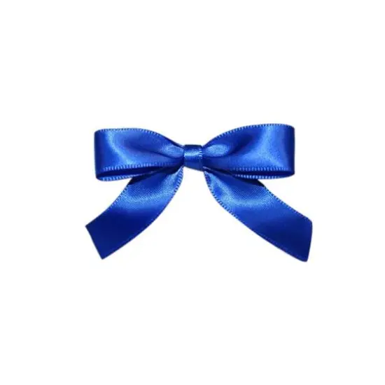 JAM Paper 2" Satin Twist Tie Bows, 100ct. Royal Blue {1}