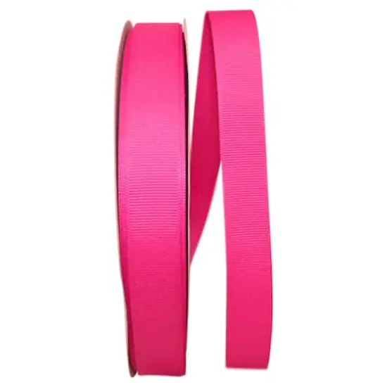 JAM Paper 7/8" Grosgrain Texture Ribbon Shocking Pink {1}
