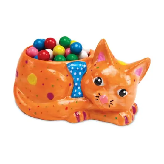 Paint Your Own Porcelain Cat Dish {5}