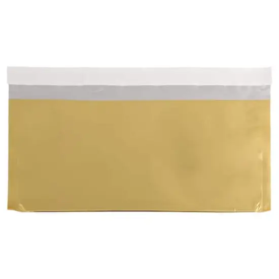 JAM Paper 4" x 9.5" Foil Business Envelopes, 25ct. Gold {1}