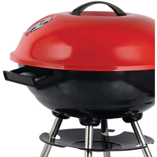 Brentwood 17" Portable Charcoal BBQ Grill with Wheels {3}