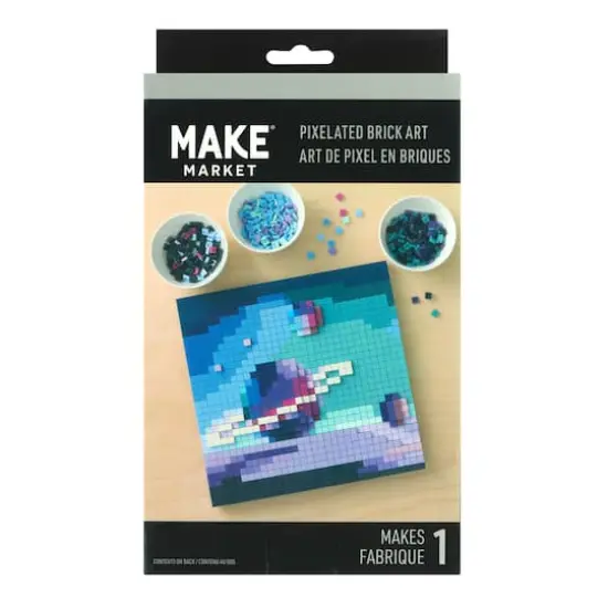 10" x 10" Celestial Body Pixelated Brick Art Kit by Make Market&reg; {6}