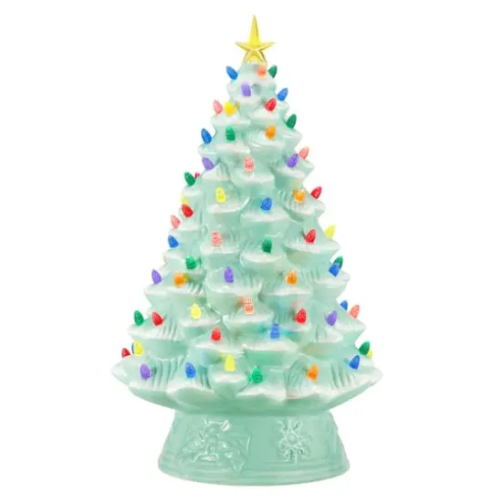 18" Seafoam Nostalgic Christmas Tree {1}