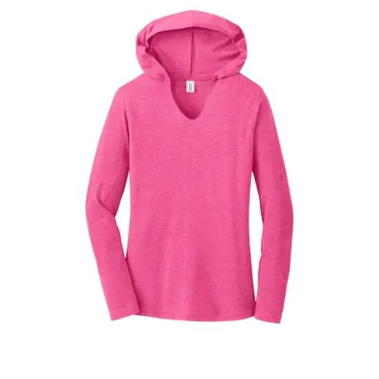 District® Women's Perfect Tri® Long Sleeve Hoodie Fuchsia Frost {1}