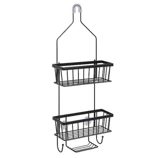 SunnyPoint Black Modern Shower Caddy {1}