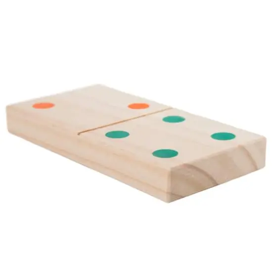 Toy Time Giant Wooden Dominoes Set {5}