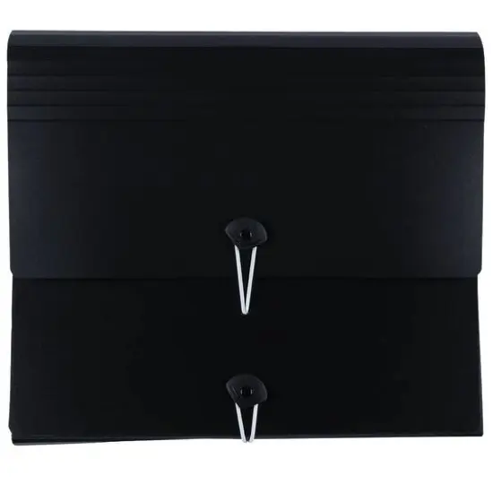 JAM Paper Black Portfolio with Elastic Closure {1}