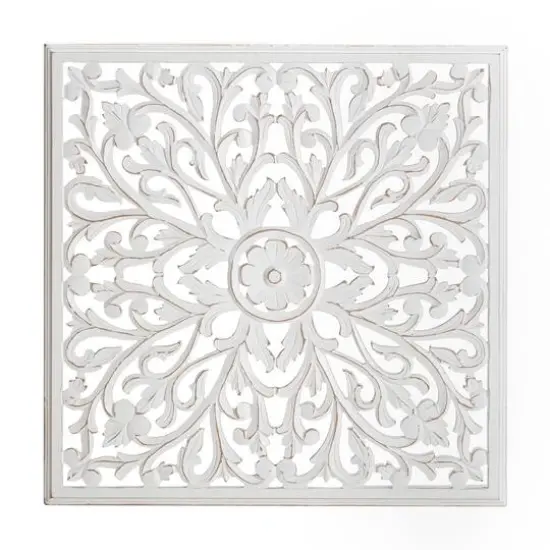 Habitat Beakman White Square Medallion {1}