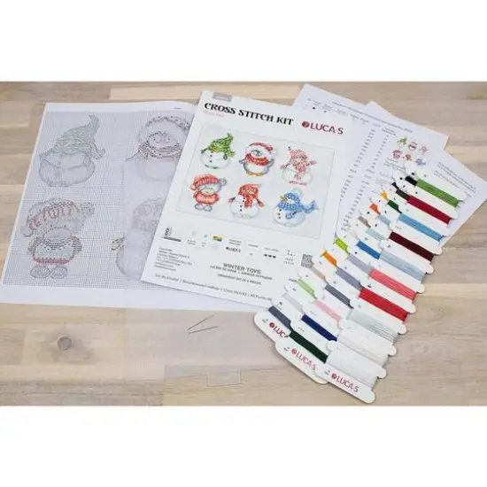 Luca-S Winter Toys Plastic Canvas Counted Cross Stitch Kit {8}