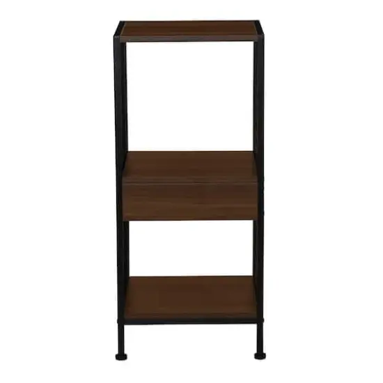 Household Essentials 28" Trellis 2 Compartment Storage Bookshelf Brown {7}