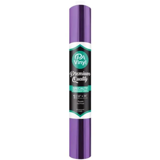PA Vinyl Foil Permanent Adhesive Vinyl Purple {1}