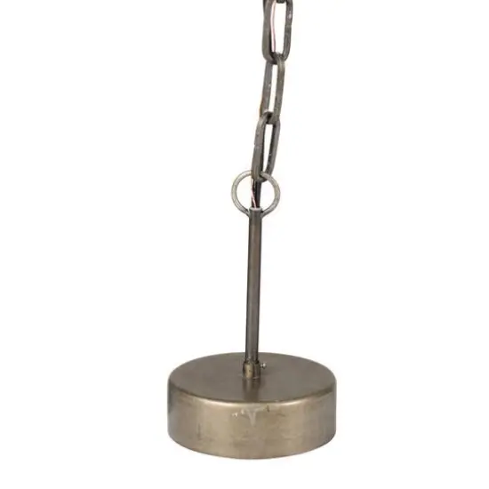 Wood & Metal Framed Chandelier with Wood Bead Draping Black/Light Brown {4}