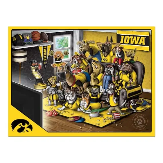 College Football Purebred Fans A Real Nailbiter 500 Piece Puzzle Iowa Hawkeyes {5}