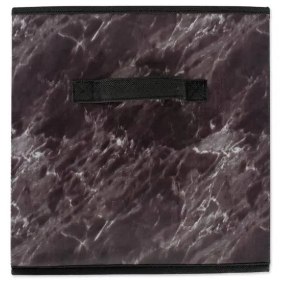 DII&reg; Black Marble Cube Laundry Bin Set, 2ct. {6}