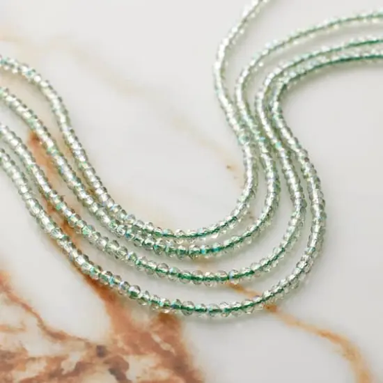 Light Green Faceted Glass Rondelle Beads, 2mm by Bead Landing&trade; {3}