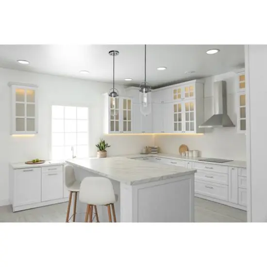 Hello Honey&reg; Robert Stevenson Lighting Shiloh Metal & Glass Ceiling Light Chrome {3}